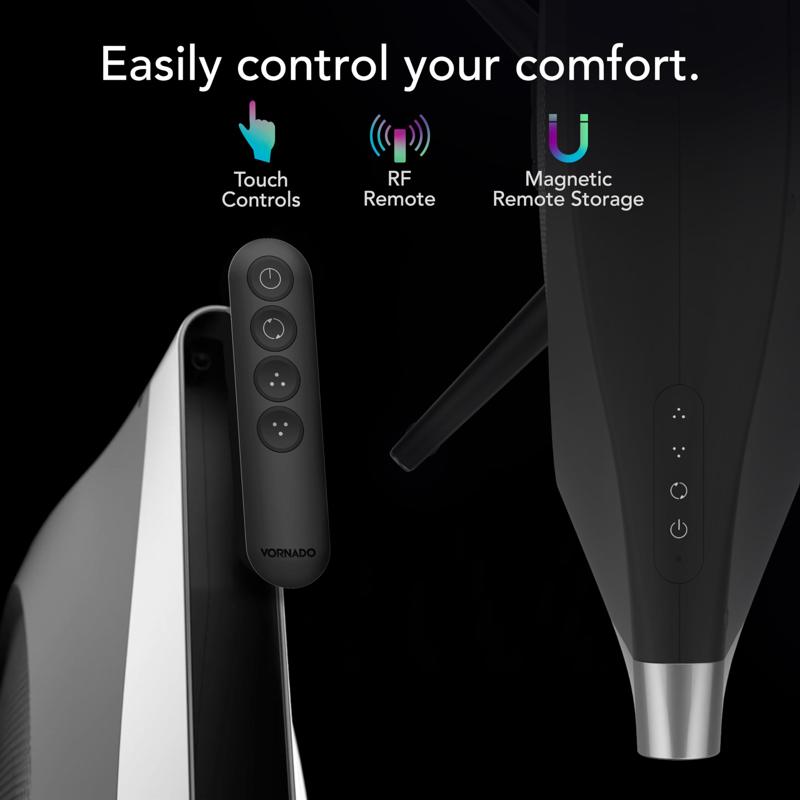 Strata® Compact Oscillating Tower Fan with Remote - Image 10