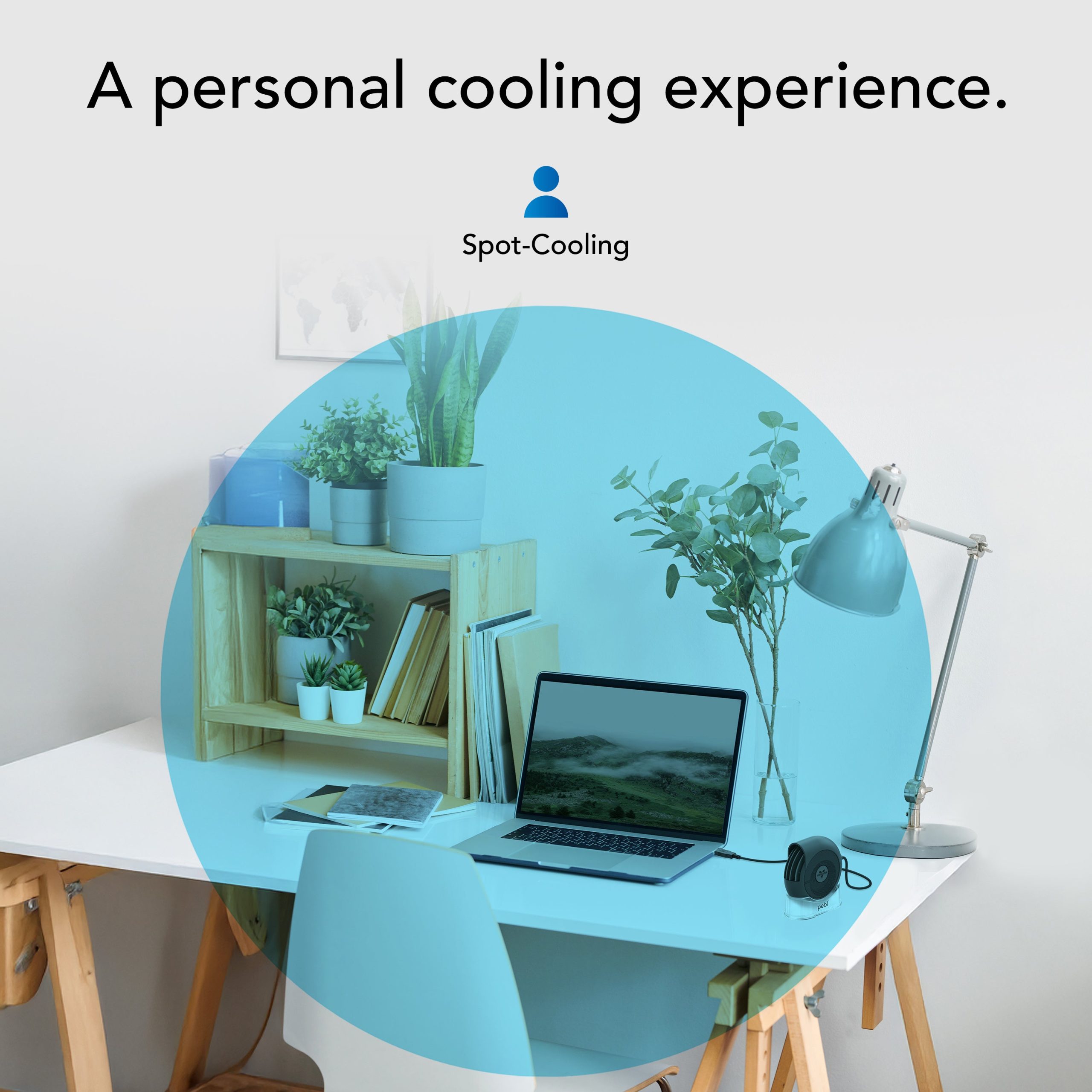 PEBL PAK® Portable Desk Fan with Carry Case - Image 7
