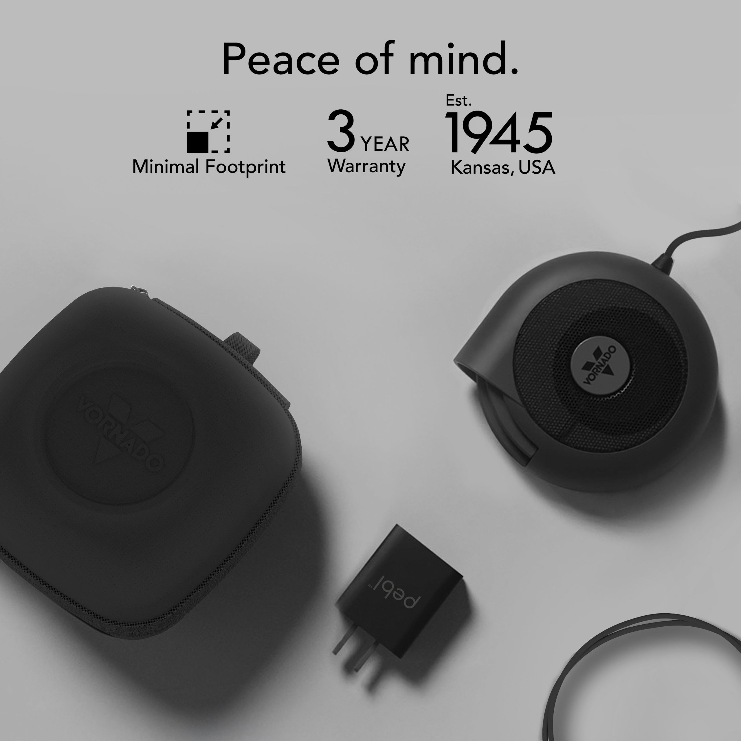 PEBL PAK® Portable Desk Fan with Carry Case - Image 9