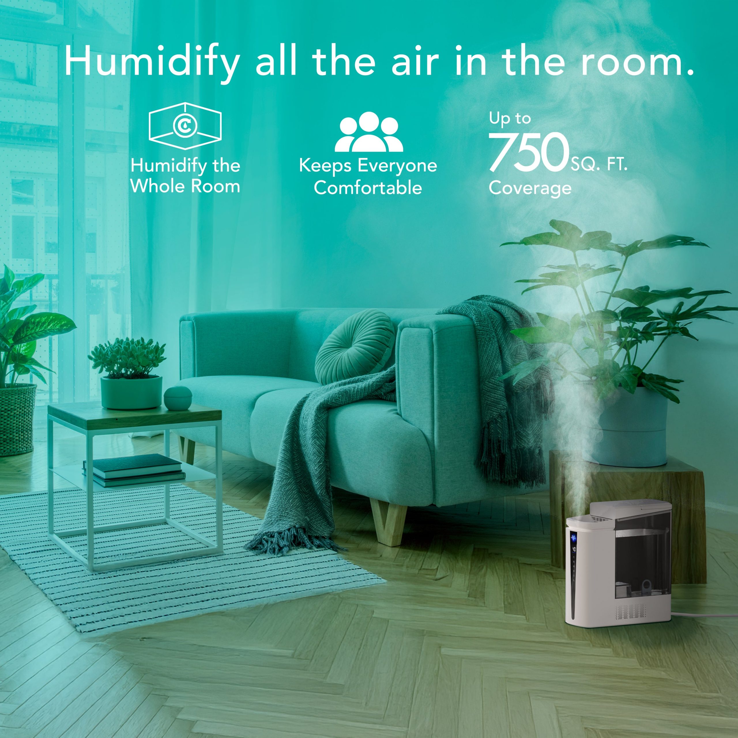 MISTIC™ 8 Top-Fill Ultrasonic Whole Room Humidifier - Image 8