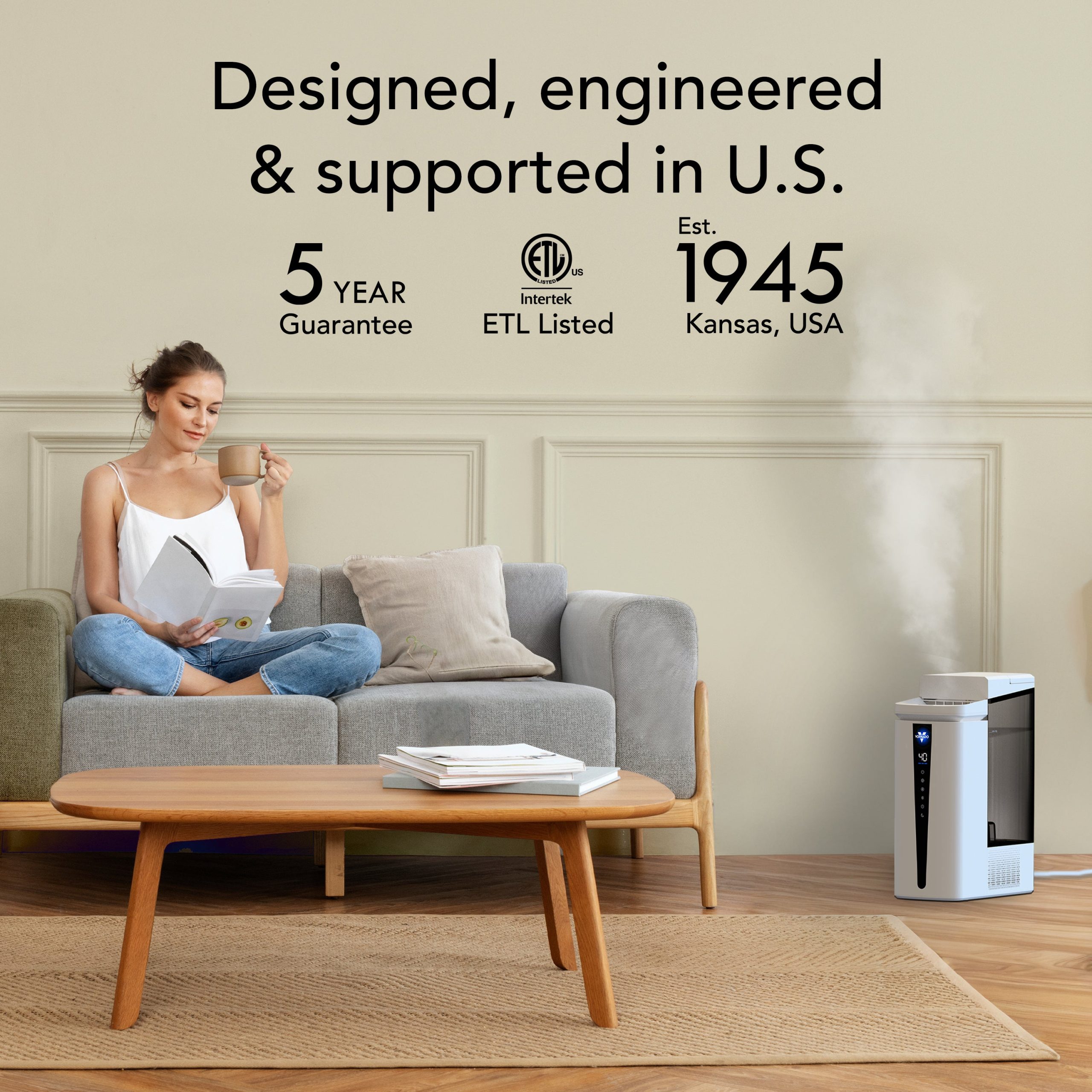 MISTIC™ 8 Top-Fill Ultrasonic Whole Room Humidifier - Image 14